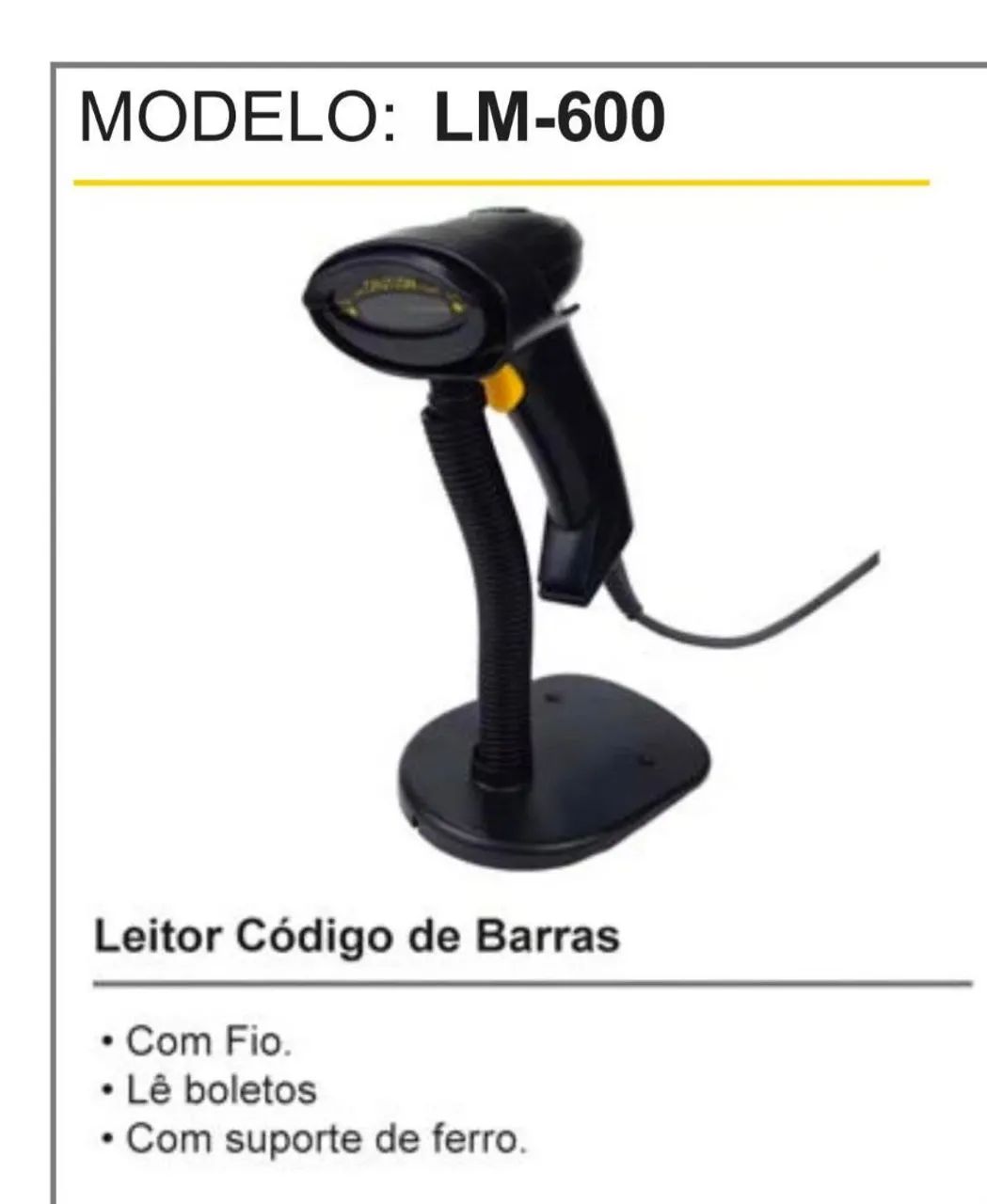 Leitor código de barras 
