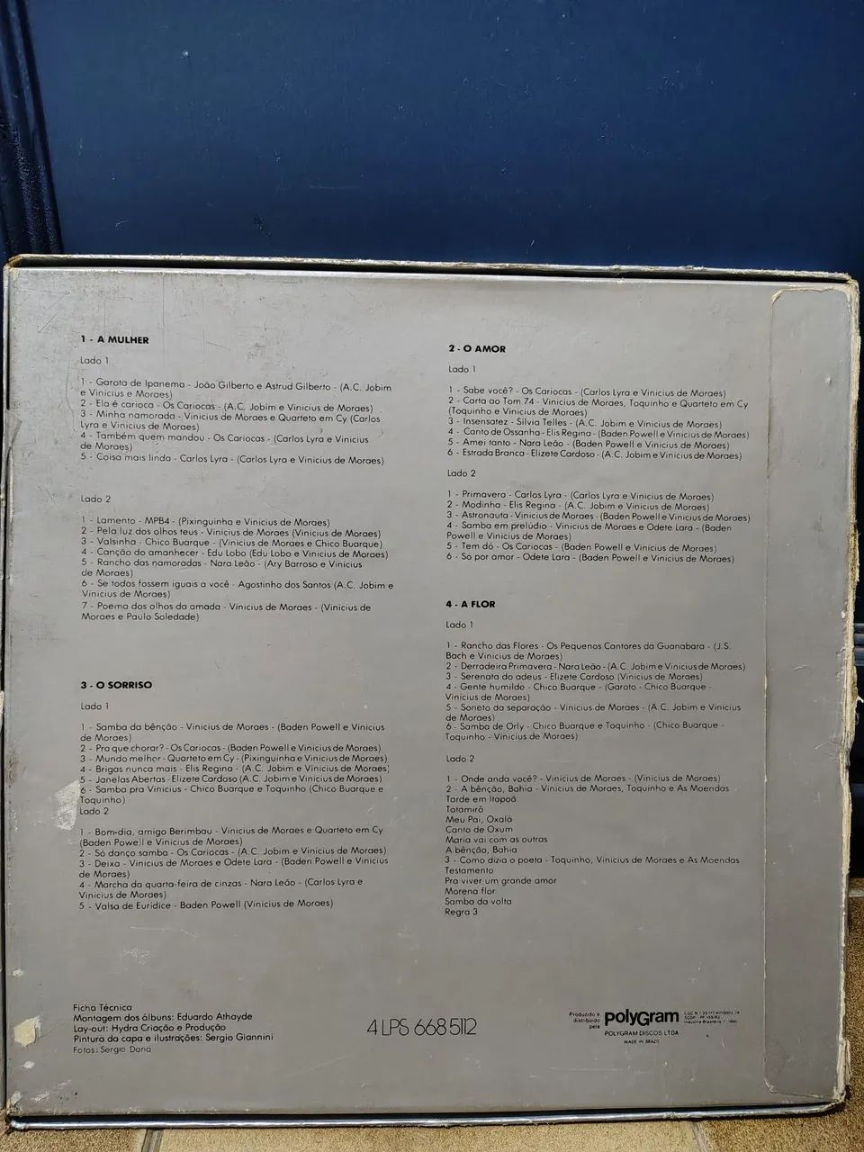 Vinicius de Moraes - A Mulher, o Amor, o Sorriso e a Flor (box 4 discos de vinil)  - Foto 4