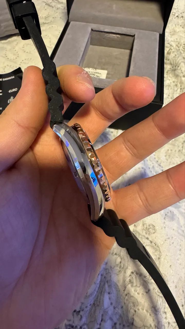 Relógio technos automático diver bicolor - Foto 4
