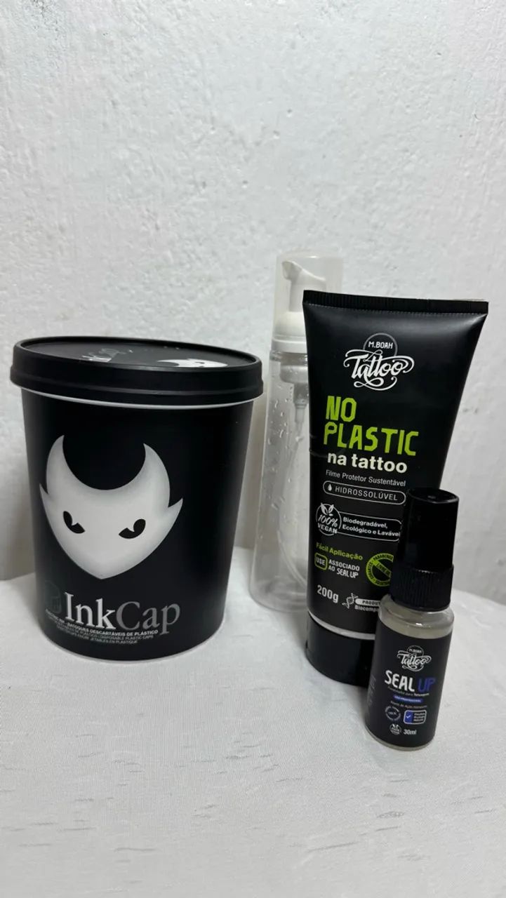 Kit Completo para Tatuagem - EZ P3 Pro + 40 Cartuchos + 7 Peles - Foto 2