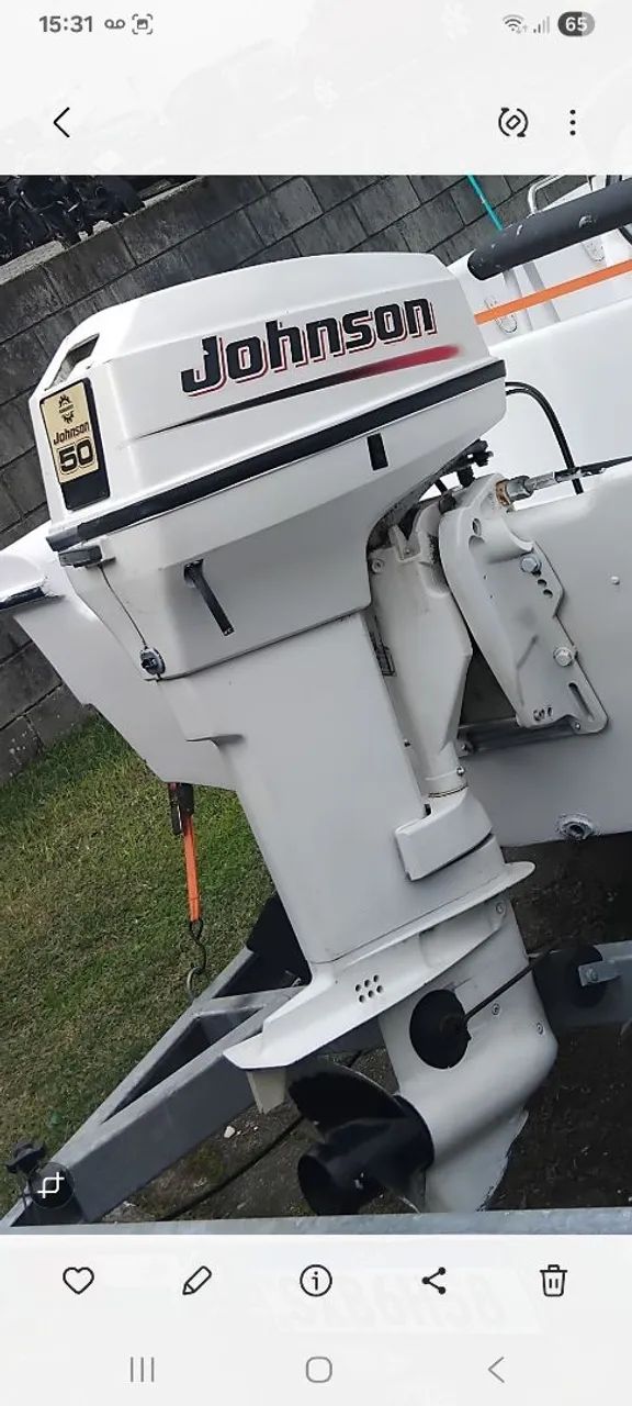 Vendo motor popa johnsom 50hp funcionando perfeitamente 