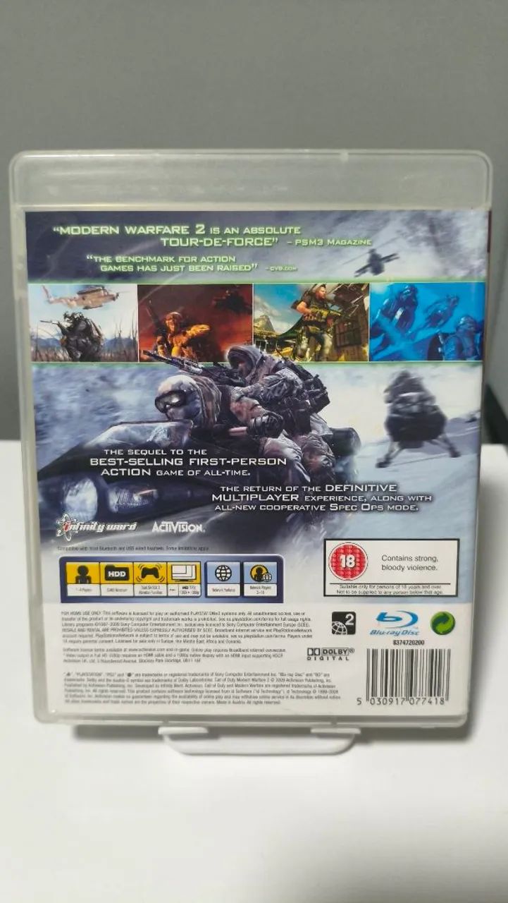 Call of Duty Modern Warfare 2 PS3 - Black Label - Completo - Foto 3