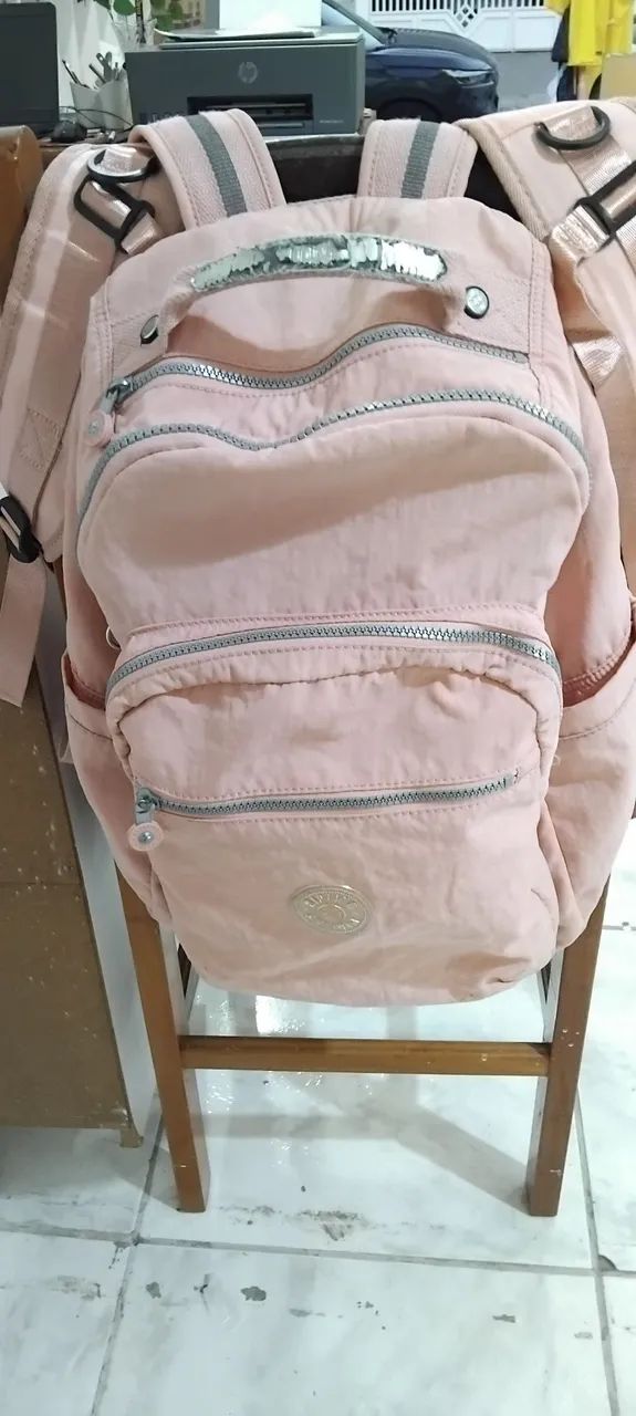 Mochila kipling ORIGINAL rosa.