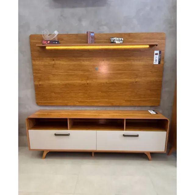 PAINEL + RACK CRISTAL  2,00M. PRONTA ENTREGA. - Foto 3