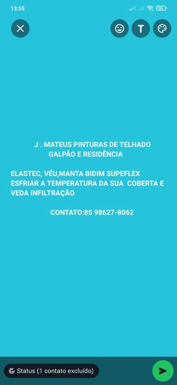  Pintura Impermeabilizante Galpão e residência 