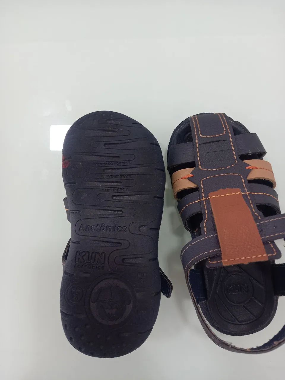 Sandalia infantil masculina klin tam 23 azul - Foto 4