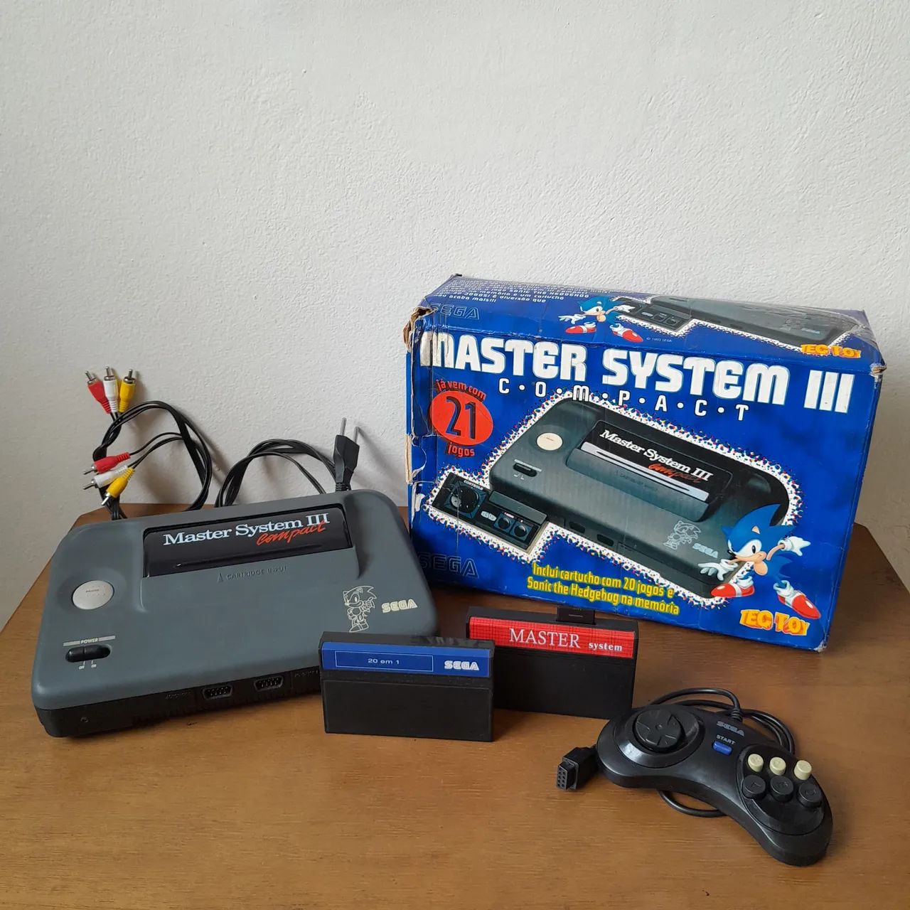 Master System 3 Compact Caixa Everdrive (Led Power - Av Mod) (Envio)