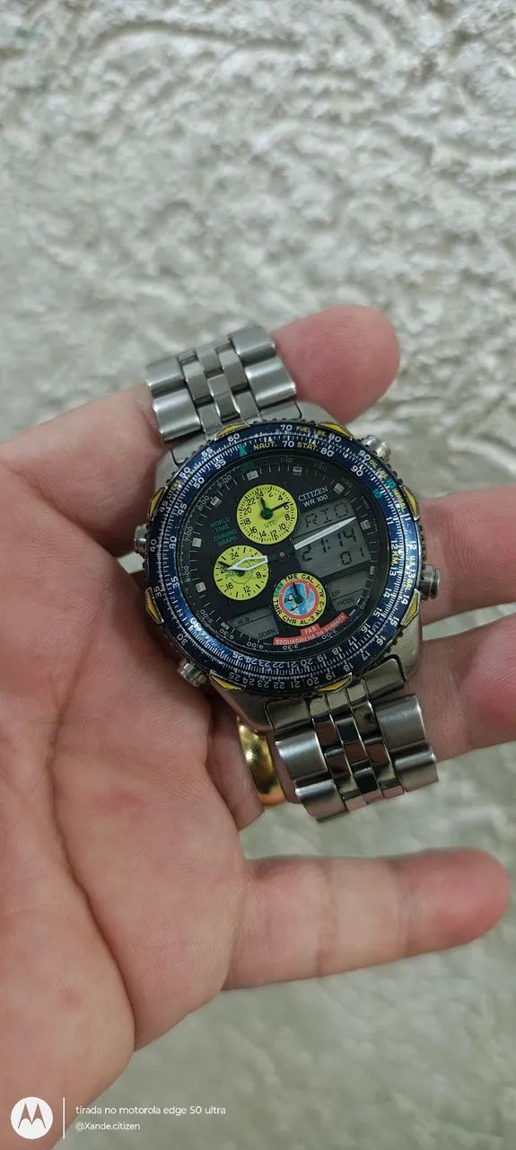Relógio Citizen navihalk c300 esquadrilha da fumaça tudo ok 