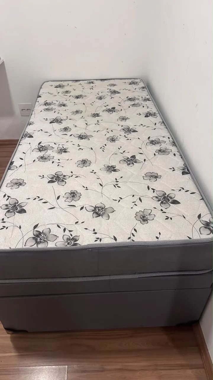 Cama solteiro baú 