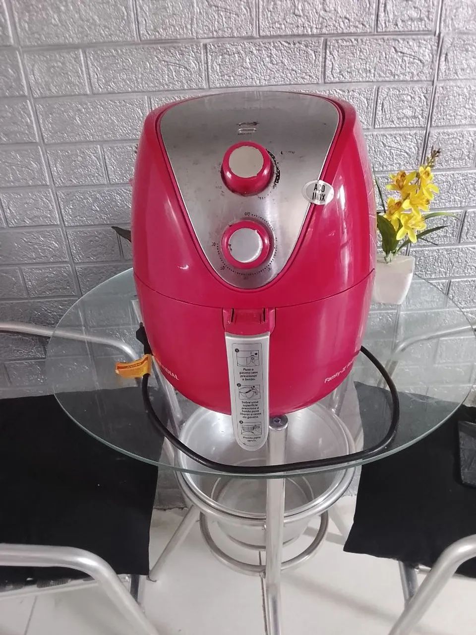 Airfryer mundial funcionando perfeitamente de 4 litros 