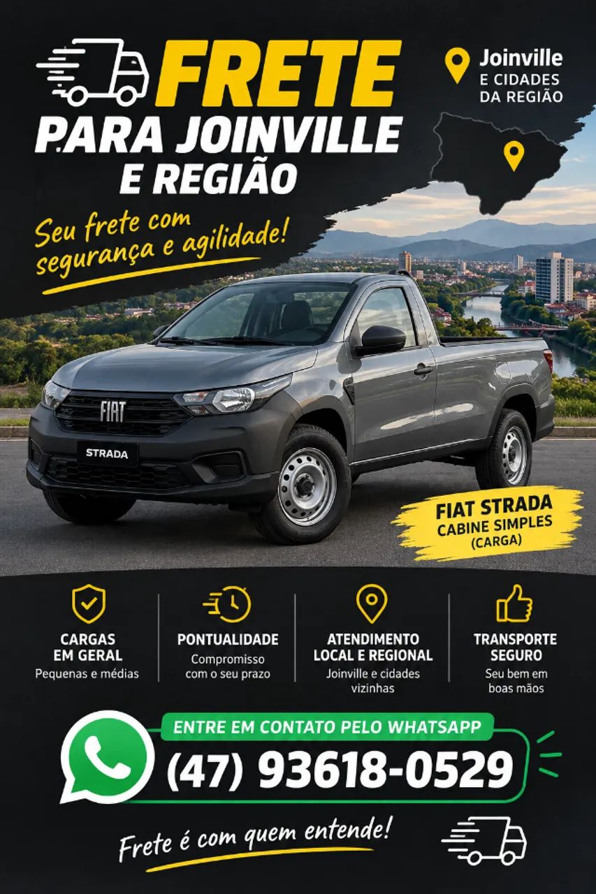 Frete para Joinville e região 
