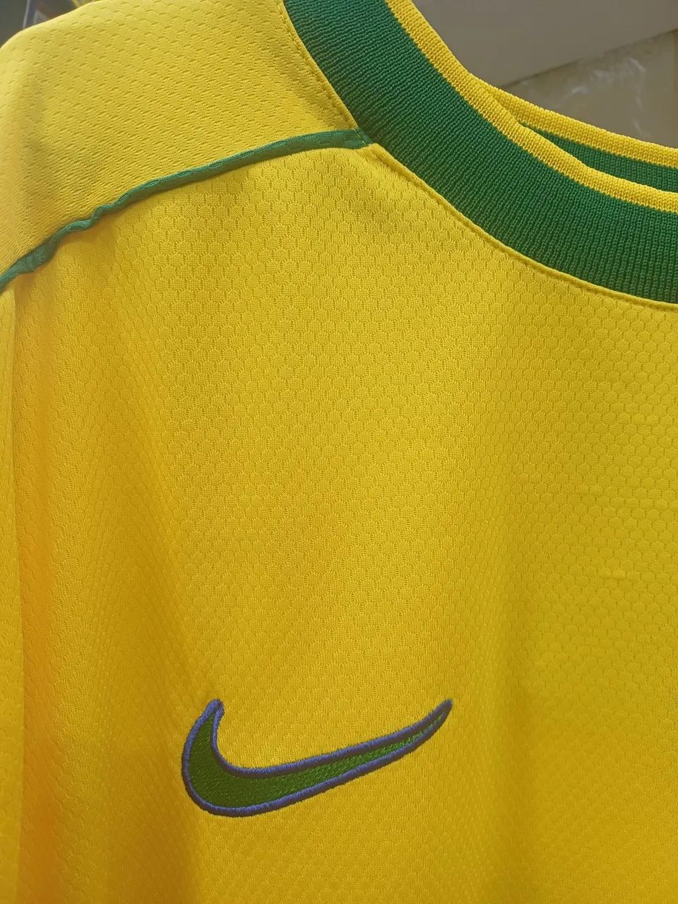 Camiseta Brasil Copa 98 Retro Ronaldo Fenômeno R9 - Foto 4