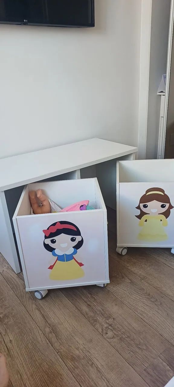 Rack infantil com baú das princesas - Foto 2