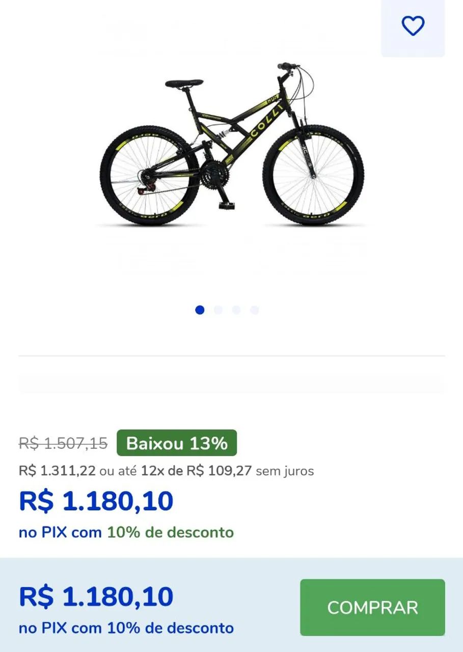 Bicicleta nova na caixa