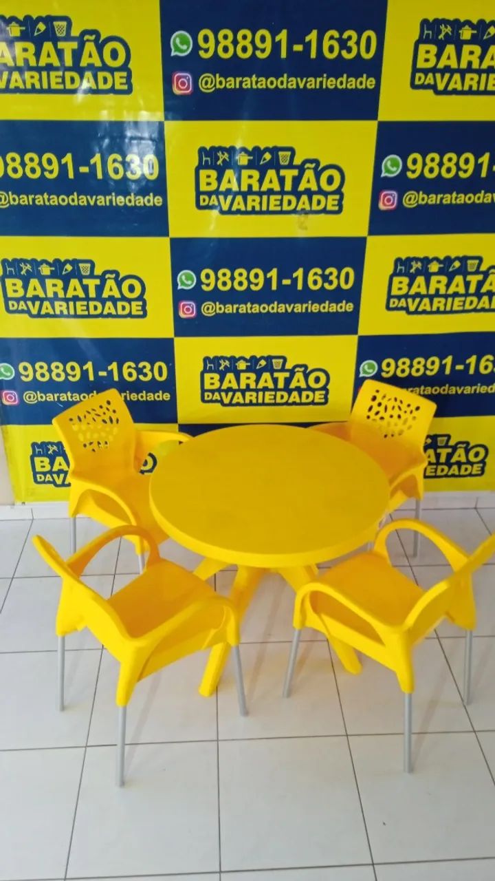 CONJUNTO DE MESA COM POLTRONAS DELUXE  - Foto 5