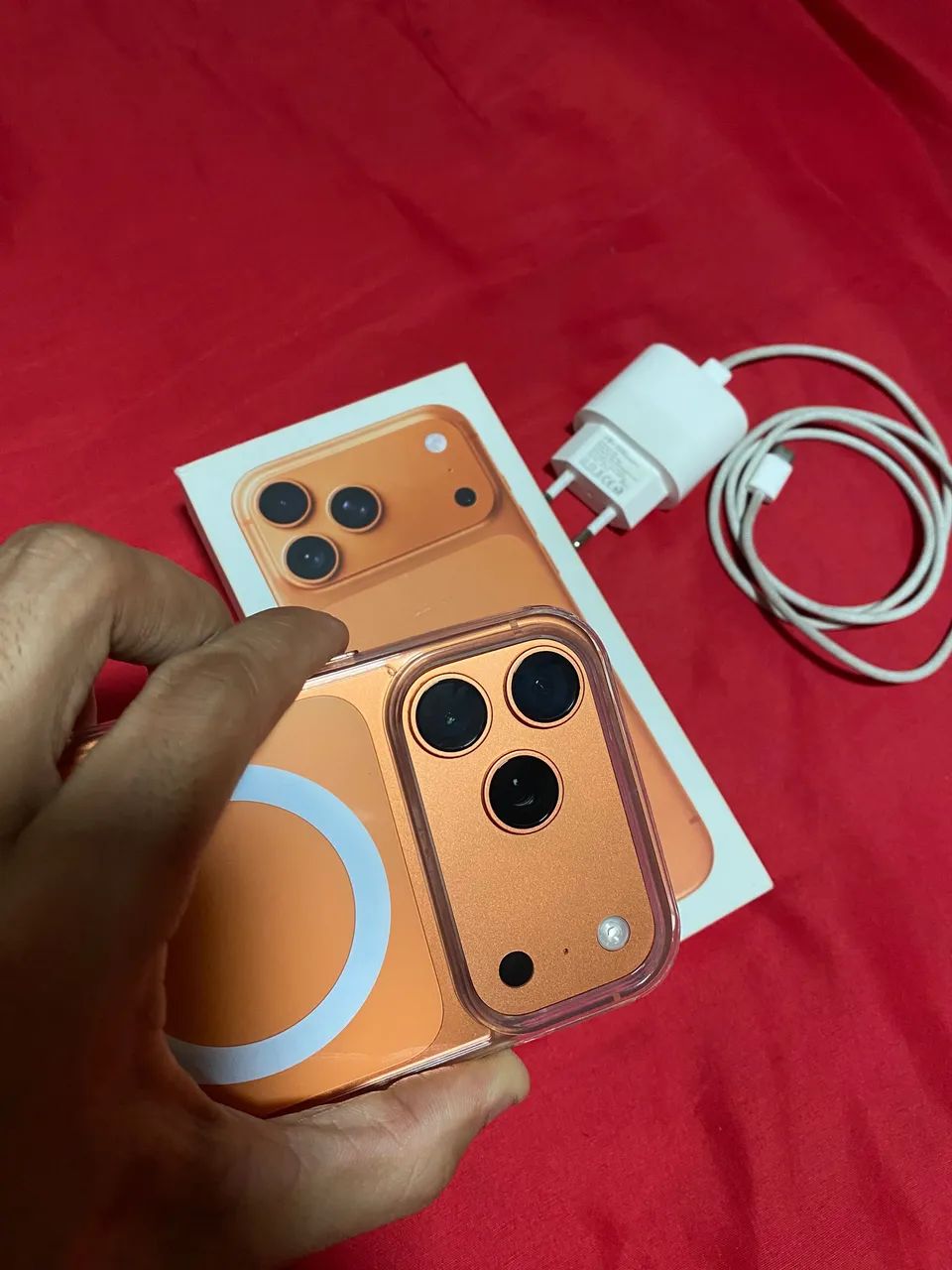 IPhone 17 pro Max Laranja 256g  - Foto 5