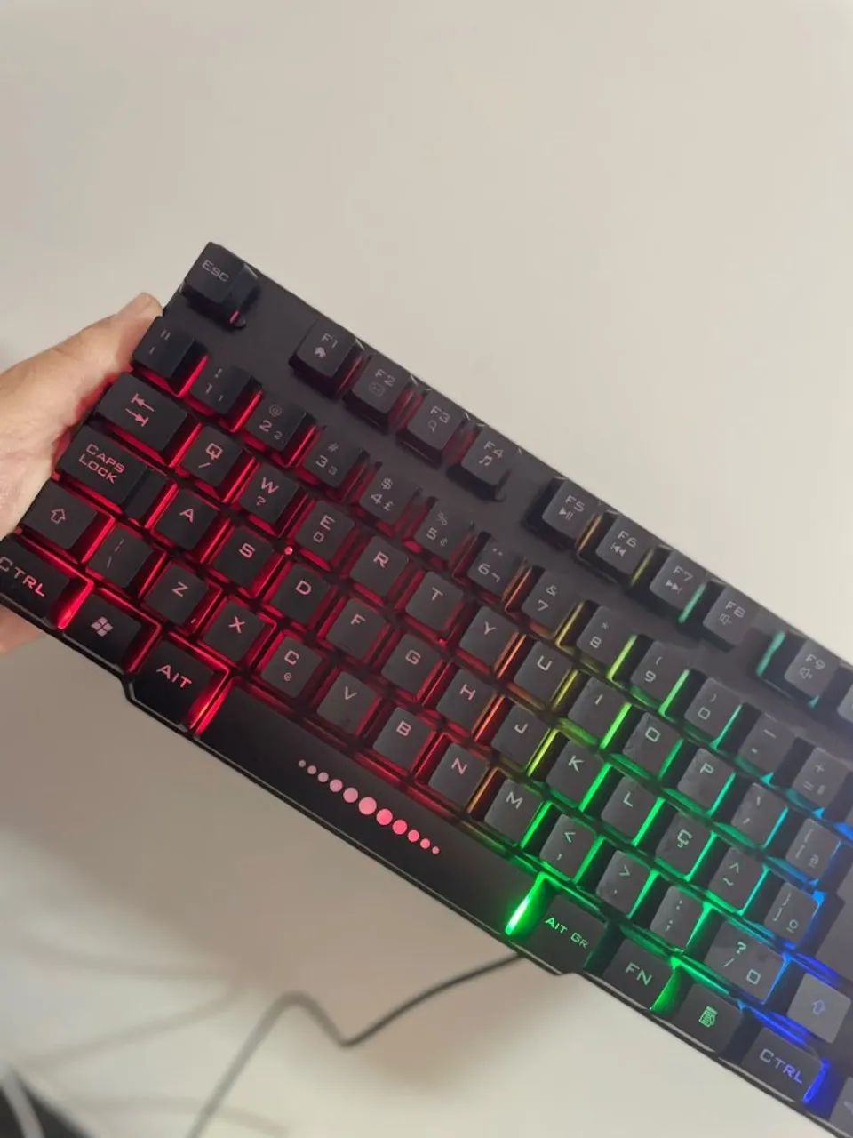 Teclado Gamer Exbom com Iluminação LED RGB - Foto 2