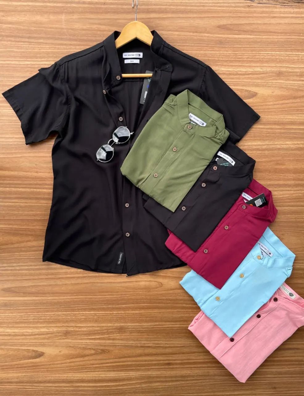 Camisa Viscolinho Gola Padre slim - Foto 3