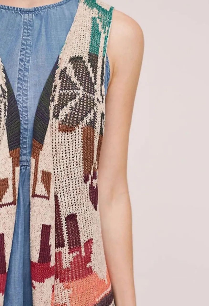 Colete Suéter Longo Anthropologie Cecilia Prado - Tamanho M - Foto 4