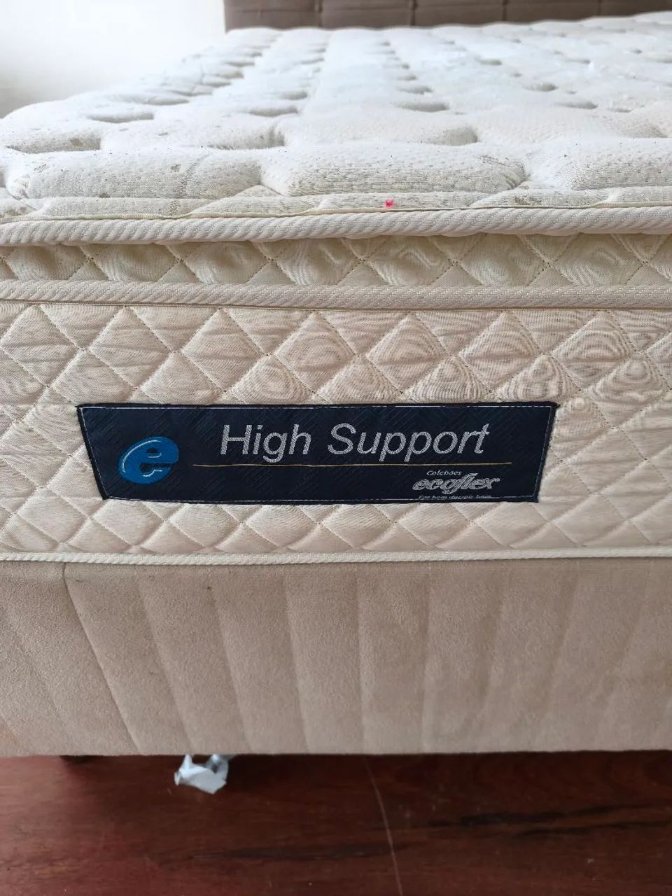 Cama de casal box bipartido com colchão e cabeceira  - Foto 2