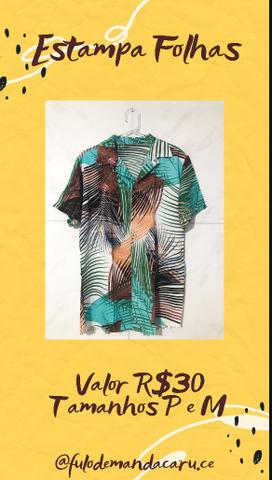Camisa de Botão R$30 P/M/G - Foto 4