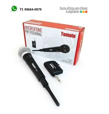 Microfone Sem Fio Profissional 2 Em 1 Tomate Mt-2002 Karaokê