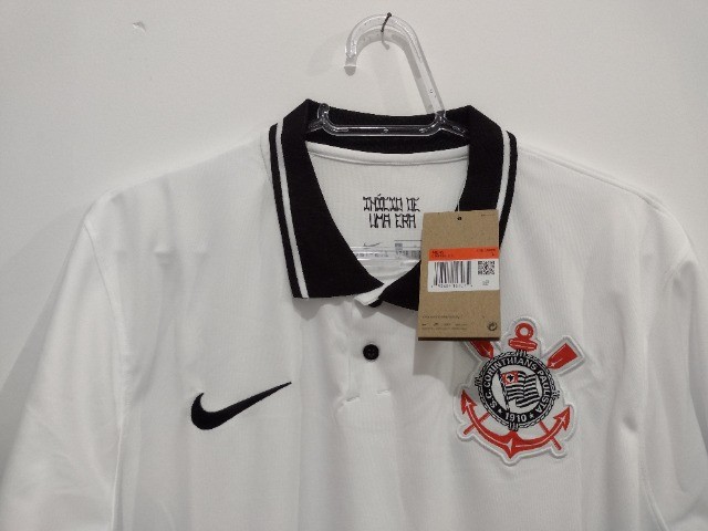 camisa corinthians polo branca