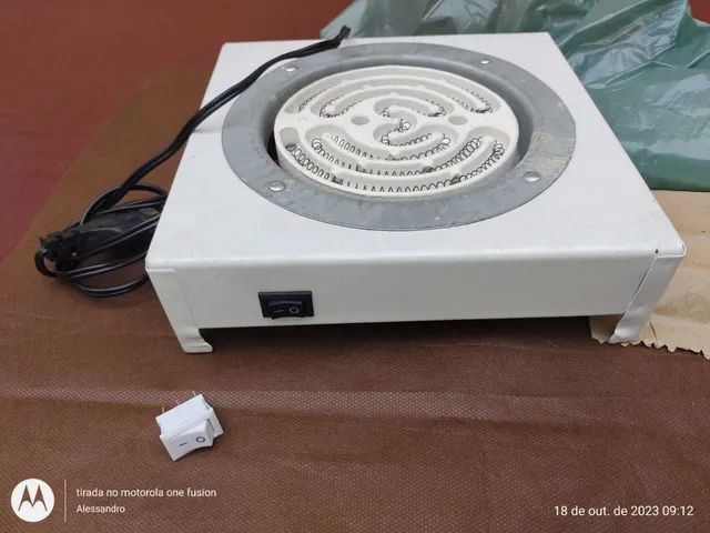 Fogão elétrico, uma boca, 110v, funcionando bem. E oioli''os - Foto 3