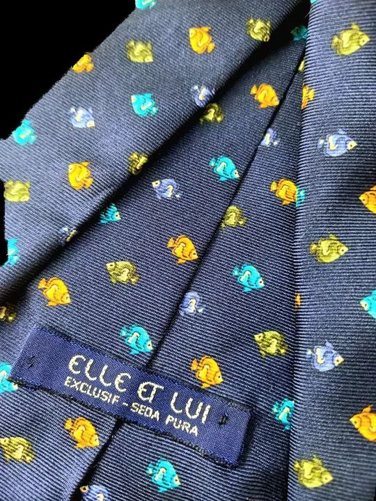 Gravata de Seda Elle et Lui - Foto 4