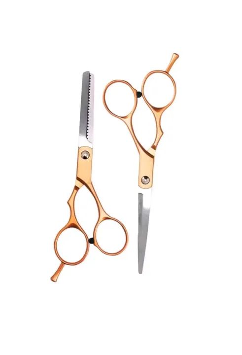 Kit Tesoura Profissional Salão Cabelereiro Barbeiro