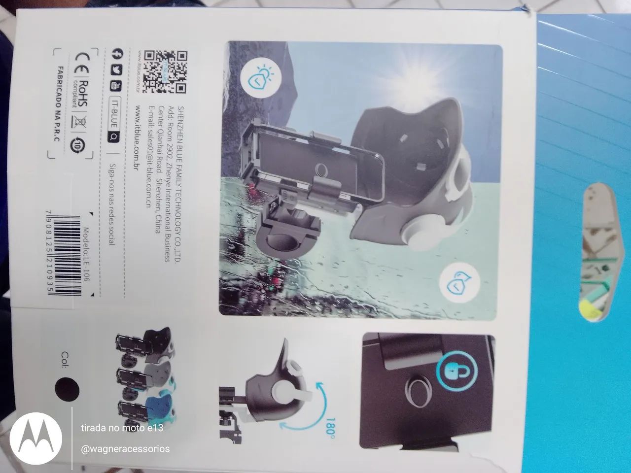 Suporte Universal para Celular para Moto e Bicicleta - Foto 2