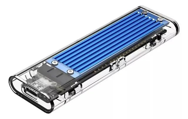 Case Transparente Ssd M.2 Nvme Conector Usb Tipe C Android - Foto 2