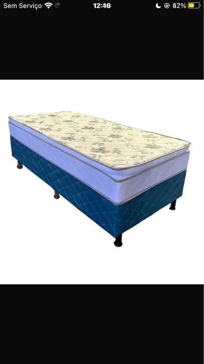 Cama de solteiro pillow apenas 420,00