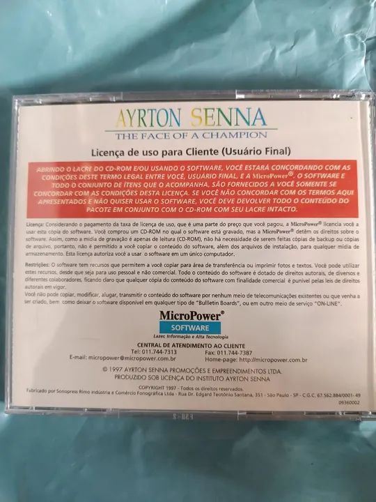Cd ROM PC Ayrton Senna - The Face of a Champion micropower windows - Foto 3