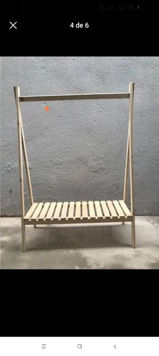 Arara cabideiro de roupa - Foto 2