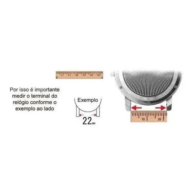 Pulseira Nylon Velcro 20mm 22mm para relógio smartwatch universal  - Foto 4