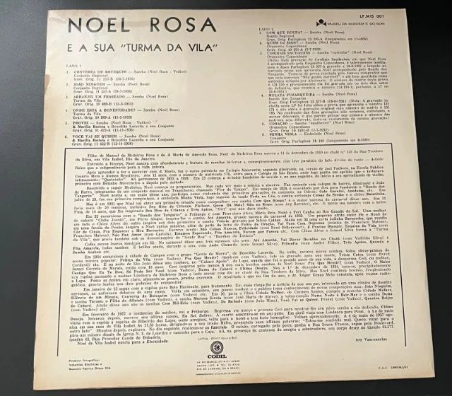 Lp Noel Rosa e a sua ?turma da vila?  - Foto 2