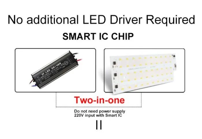 Led Placa 50w, Branco Frio Chip Ac 220v Holofote Refletor smd 2835  Arduino COD-CP649  - Foto 3