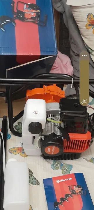 Perfurador  de solo a gasolina completo com 03 Brocas