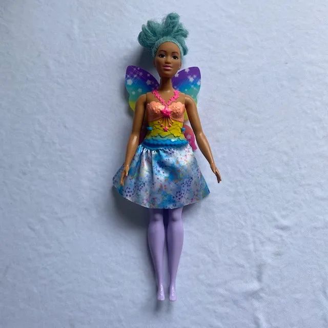 Barbie Dreamtopia Boneca Fada Cabelo Azul Com Asas