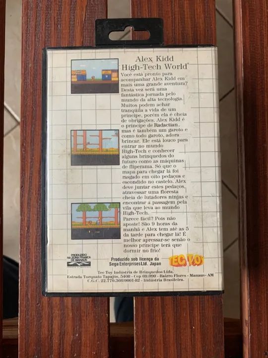 Sega Tec toy caixa original Alex Kidd High-Tech World (envio OLX pay) - Foto 3