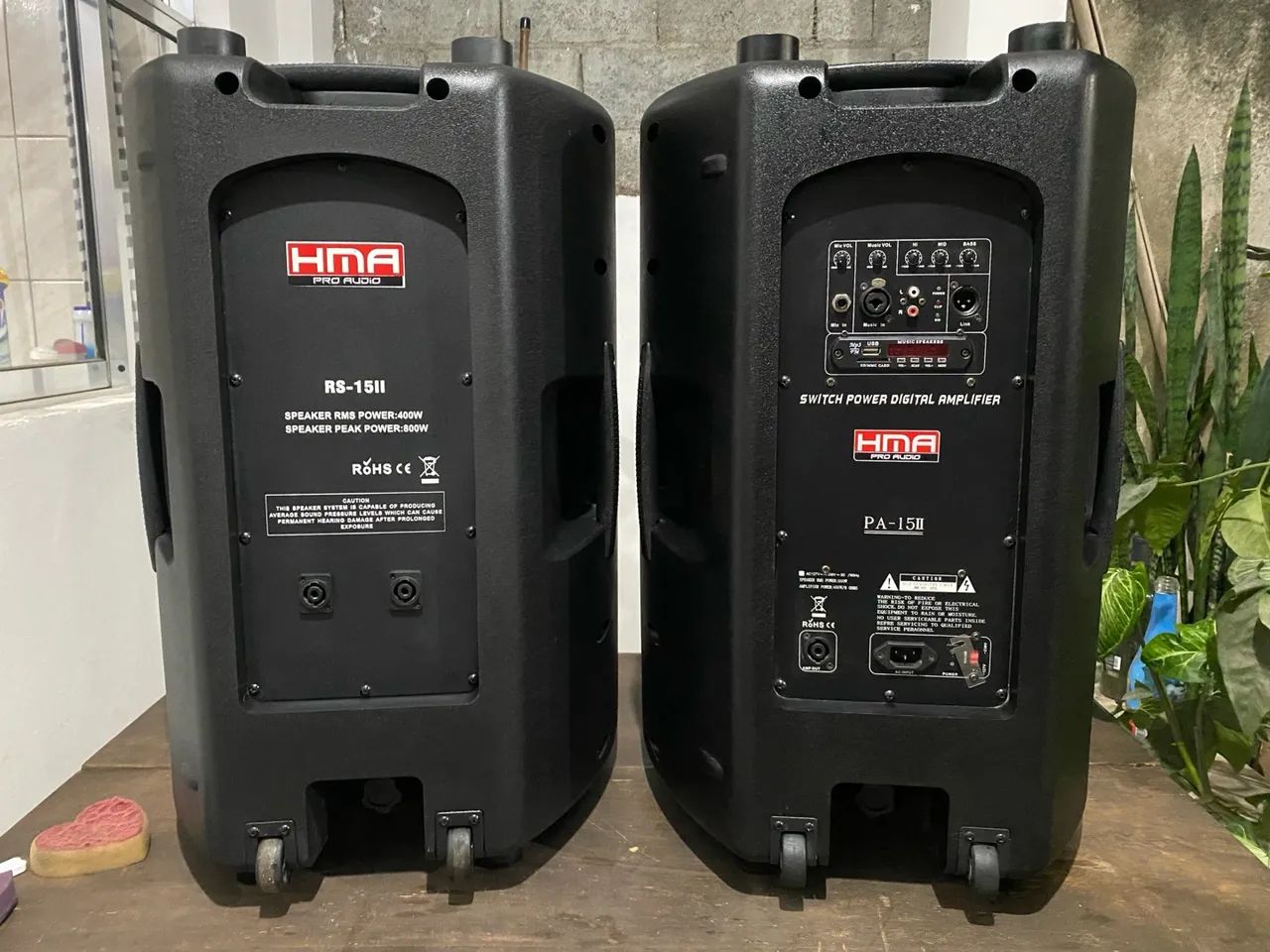 Par de caixas ativa e passiva 15 polegadas - Foto 2