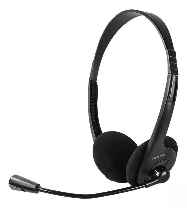 Headset Multilaser Ph002 Stereo Básico C/ Microfone C/ Fio Cor Preto - Foto 2