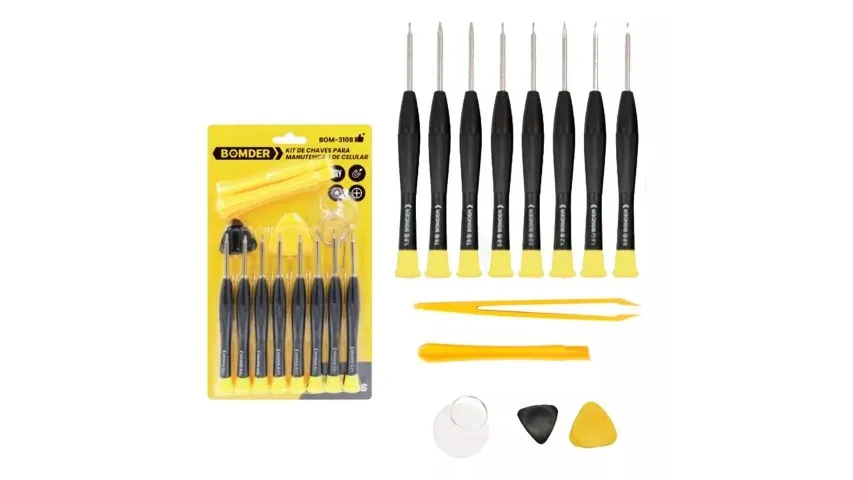 Kit de Chaves para Manutenção de Celular 14 Peças BOM-3108