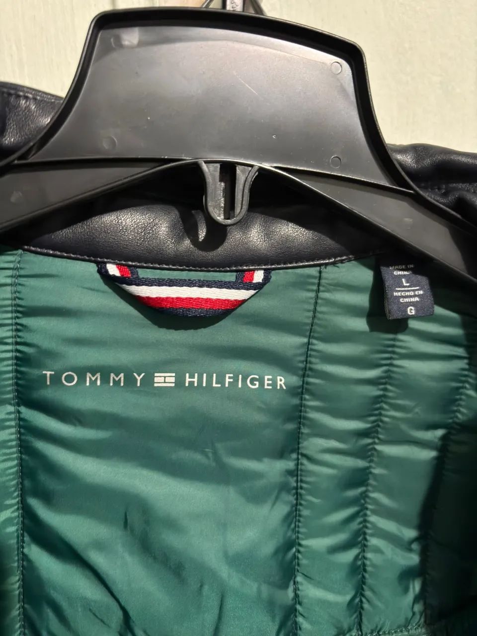 Jaqueta tommy Hilfiger puffer acolchoada azul - Foto 3