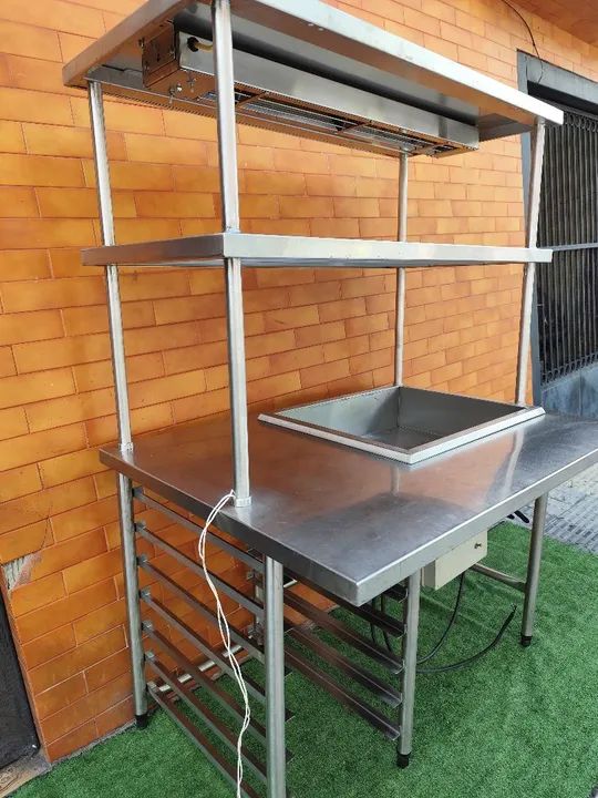 Balcão bancada banho Maria pista aquecida Macom  - Foto 4