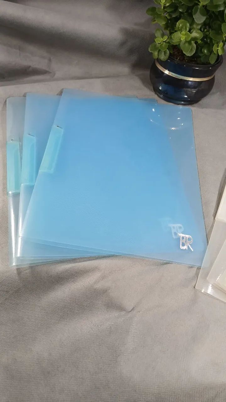 Pasta Plástica com Clip - Organização para Documentos - Foto 4