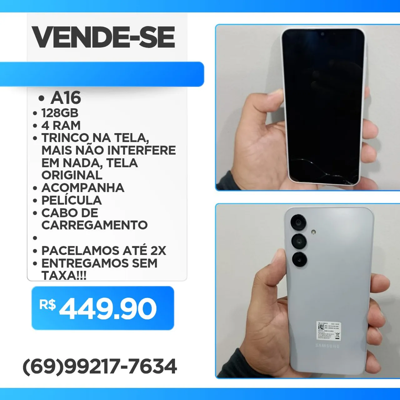 Vende se celular "A16"
