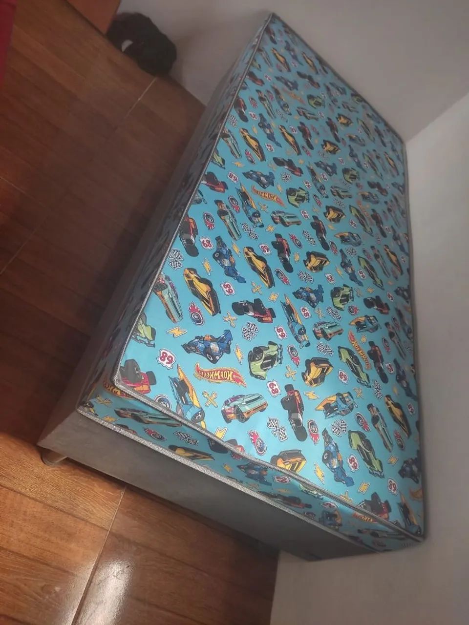 Cama Box Solteiro Infantil Hot Wheels 