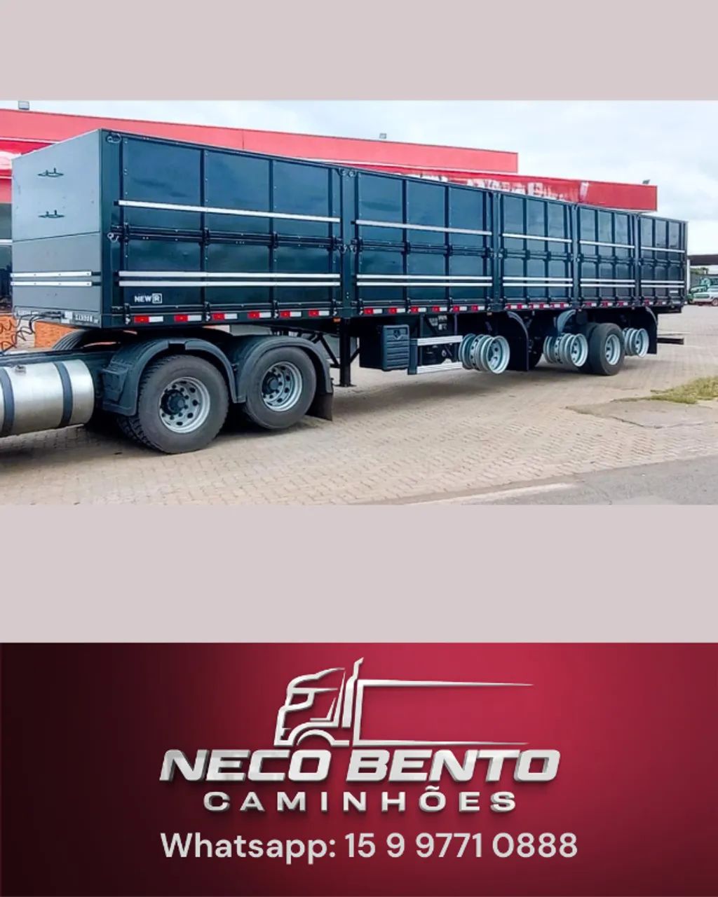 Carreta Randon 4 Eixos Zero KM Graneleira 13,5m 2025/2026 Emplacada 